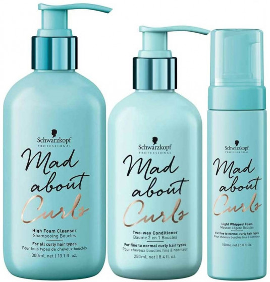 Schwarzkopf Professional Mad About Curls High Foam Cleanser Shampoo - Бессульфатный шампунь для вьющихся волос - 1