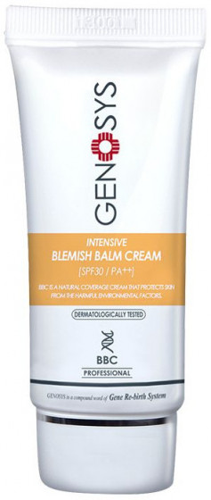 Genosys Intensive Blemish Balm Cream SPF30 - Солнцезащитный тонирующий BB-крем для лица