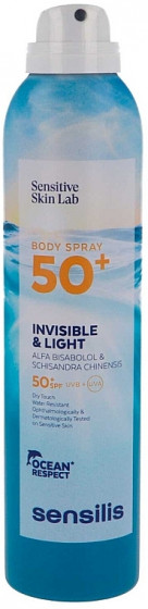 Sensilis Body Spray SPF50+ - Солнцезащитный спрей для тела