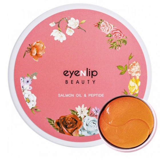 Eyenlip Salmon Oil and Peptide Hydrogel Eye Patch - Гидрогелевые патчи с лососевым маслом и пептидами для кожи вокруг глаз - 2