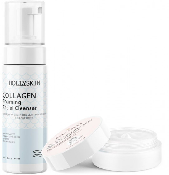 Hollyskin Collagen Foaming Facial Cleanser - Очищающая пенка для умывания с коллагеном - 1