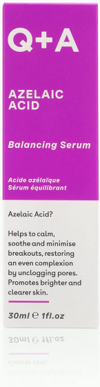 Q+A Azelaic Acid Balancing Serum - Сыворотка для лица с азелаиновой кислотой - 2