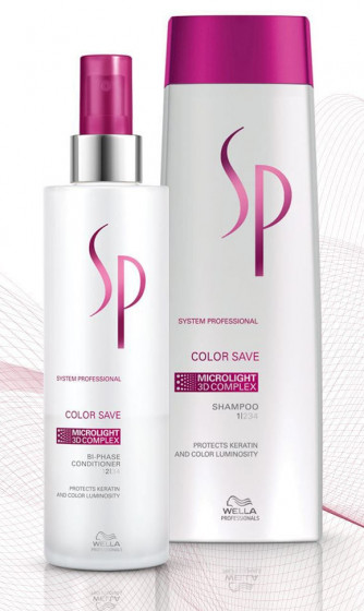 Wella Professionals SP Color Save Bi-Phase Conditioner - Несмываемый спрей-кондиционер для защиты цвета волос - 1