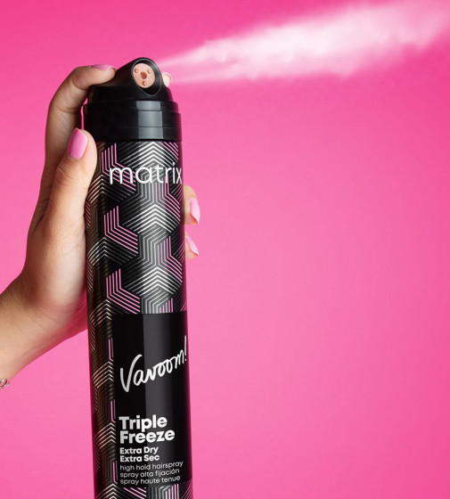 Matrix Vavoom Triple Freeze Extra Dry Spray - Сухой спрей для экстрафиксации с тройным диффузором - 2