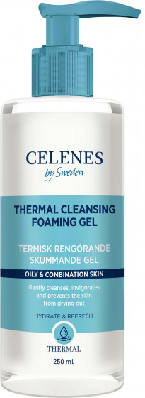 Celenes Thermal Cleansing Foaming Gel - Термальный очищающий гель для жирной и комбинированной кожи лица