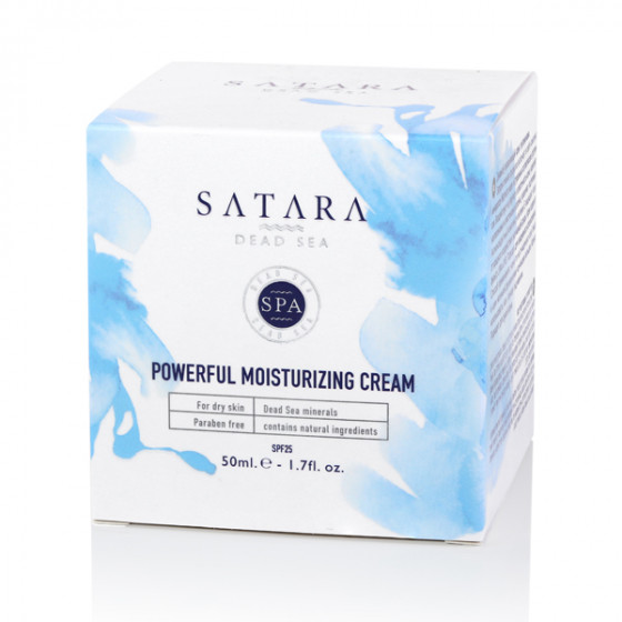 Satara Dead Sea Powerful Moisturizing Cream SPF25 for Dry Skin - Дневной увлажняющий крем для сухой кожи - 1