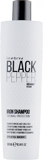 Inebrya Black Pepper Iron Shampoo - Укрепляющий и увлажняющий шампунь для волос