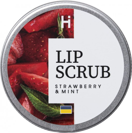 Hillary Lip Scrub "Strawberry-mint" - Сахарный скраб для губ "Клубника-мята"