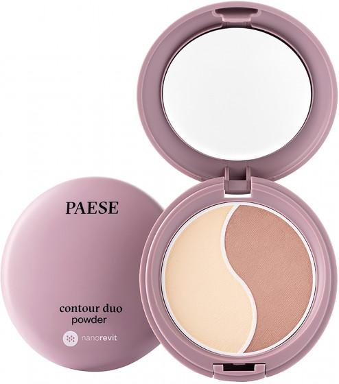 Paese Nanorevit Contour Duo Powder + Bronzer - Контурная палитра 2 в 1 Пудра + Бронзер