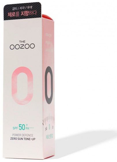 The Oozoo Power Defence Zero Sun Tone-up SPF50 PA++++ - Солнцезащитный крем, выравнивающий тон кожи лица - 1