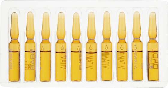 Babe Laboratorios Ampule Solution Vitamin C+ - Ампулы-концентрат для депигментации с антиоксидантным эффектом - 1