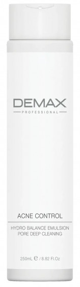 Demax Acne Control Hydro Balance Emulsion Pore Deep Cleaning - Гидро-эмульсия для проблемной кожи