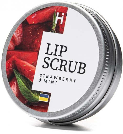 Hillary Lip Scrub "Strawberry-mint" - Сахарный скраб для губ "Клубника-мята" - 1