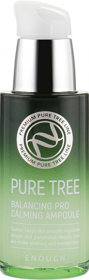 Enough Pure Tree Balancing Pro Calming Ampoule - Успокаивающая сыворотка с экстрактом чайного дерева