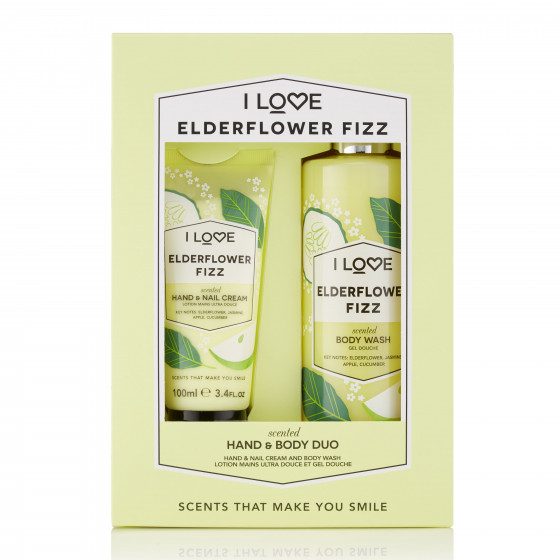 I Love Elderflower Fizz Hand & Body Duo Gift Set - Подарочный набор "Коктейль из бузины"