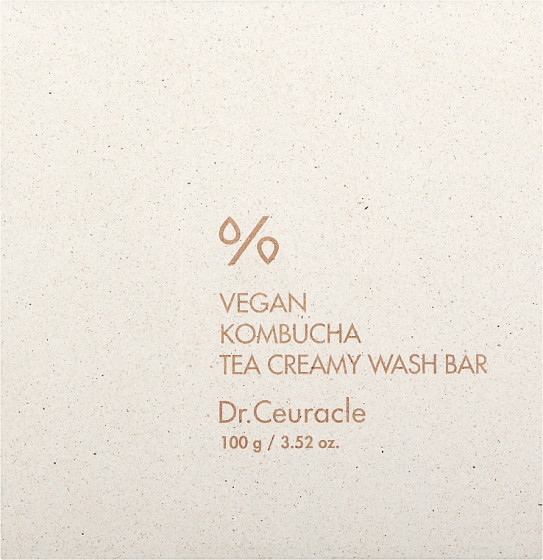 Dr.Ceuracle Vegan Kombucha Tea Creamy Wash Bar - Крем-мыло для лица и тела с ферментированным чаем комбуча - 2