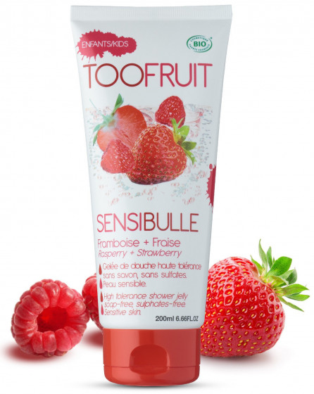 Toofruit Sensibulle Raspberry Strawberry Shower Jelly - Гель для душа "Клубника и Малина" - 1