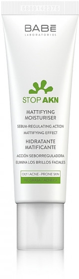 Babe Laboratorios Stop Akn Skin Hidratante Moisturiser - Матирующий увлажняющий крем