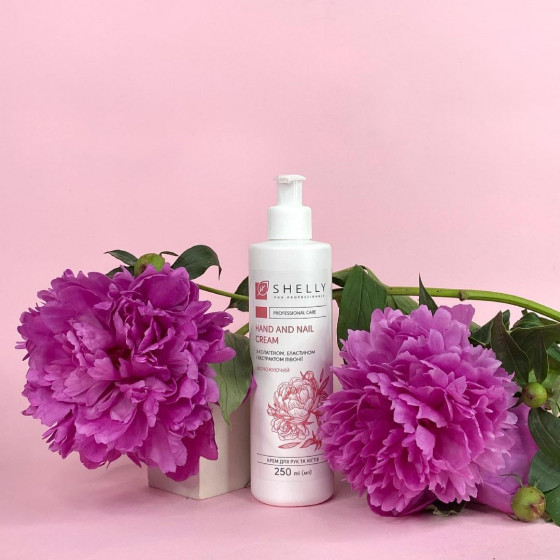 Shelly Hand and Nail Cream with Collagen, Elastin and Peony Extract - Крем для рук и ногтей с коллагеном, эластином и экстрактом пиона - 2