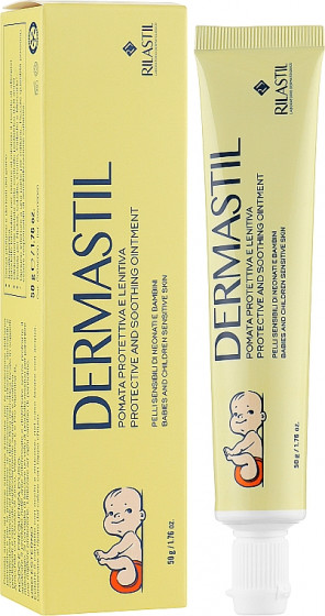 Rilastil Dermastil Pediatric Protective And Soothing Ointment - Защитная успокаивающая паста под подгузник - 1