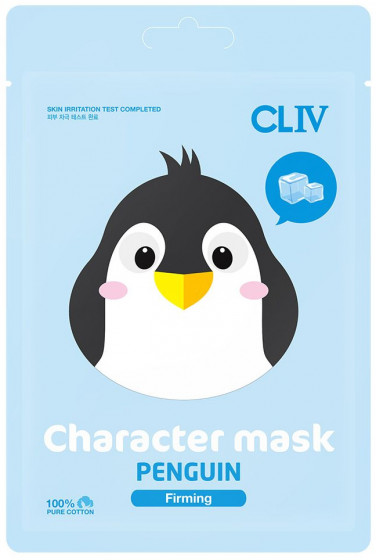 CLIV Character Mask Penguin - Тканевая маска для упругости кожи лица "Пингвин"