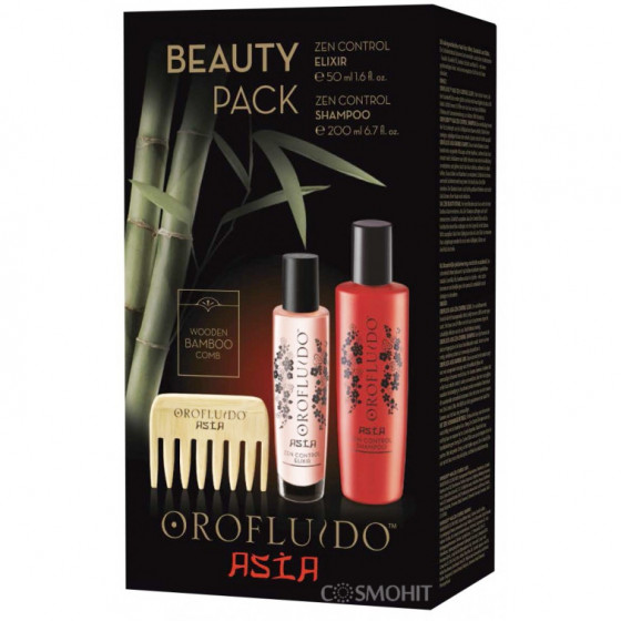 Orofluido Asia Beauty Pack - Подарочный набор Asia (Шампунь + Эликсир + Гребень)