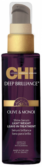 CHI Deep Brilliance Olive & Monoi Shine Serum - Шелк для блеска волос