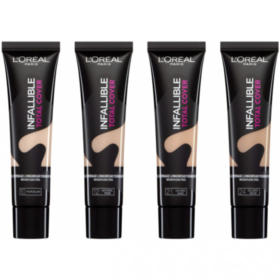 L´oreal Infallible Total Cover Foundation - Тональный крем - 1