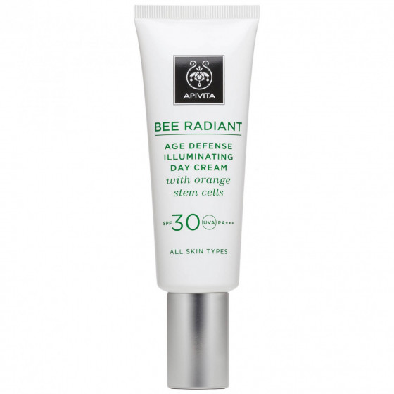 Apivita Bee Radiant Cream Day Cream SPF30 - Крем для сияния и защиты кожи от преждевременного старения со стволовыми клетками апельсина