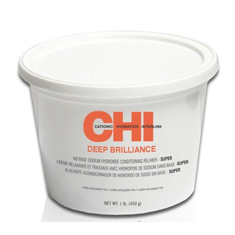 Chi Deep Brilliance No Base Sodium Hydroxide Conditioning Relaxer - Super - Система релаксации структурированных волос - сильная 450 г