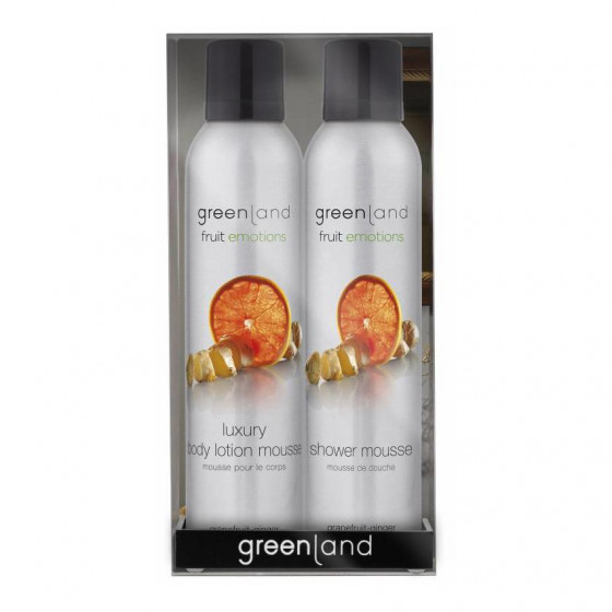 Greenland Gift Pack: Shower & Body Mousse Sensation Grapefruit-Ginger - Набор муссов для тела Грейпфрут-Имбирь 