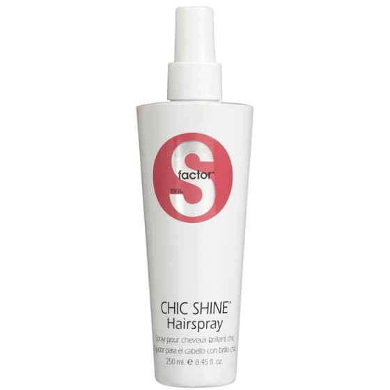 Tigi S-factor Chic Shine Hairspray - Лак для волос (спрей)