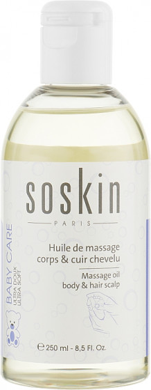 Soskin Massage Oil Body – Hair Scalp - Детское масло для массажа тела и головы