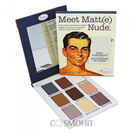 TheBalm Palettes Meet Matte Nude Eyeshadow Palette - Палетка теней