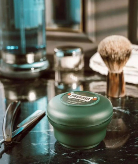 Proraso Green Line Refreshing Shaving Soap - Тонизирующее мыло для бритья с маслом эвкалипта и ментолом - 6