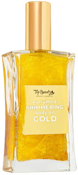 Top Beauty Parfumed Shimmering Body Oil "Gold" - Сухое парфюмированное мерцающее масло для тела "Золото"