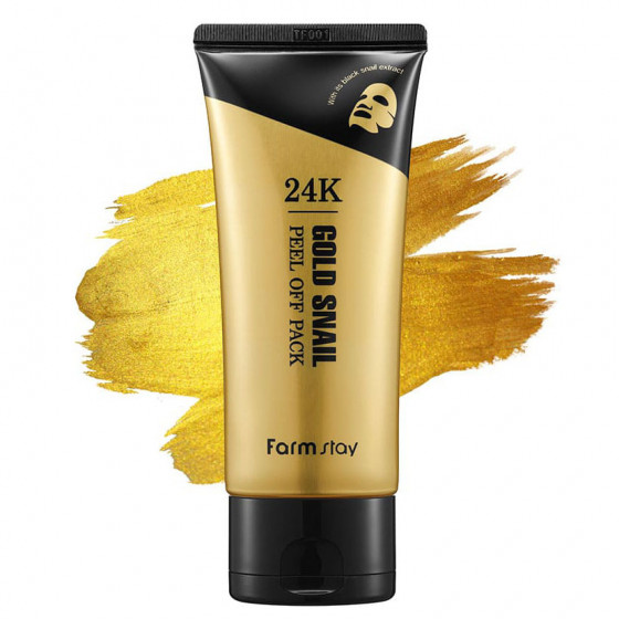 FarmStay 24K Gold Snail Peel Off Pack - Маска-пленка c 24-каратным золотом и муцином улитки - 2