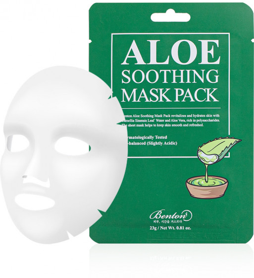 Benton Aloe Soothing Mask Pack - Успокаивающая маска для лица с алоэ - 2