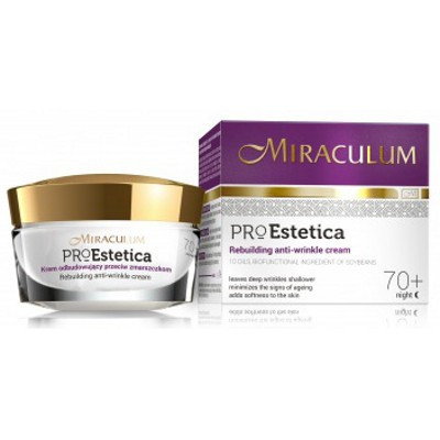 Miraculum Pro Estetica Rebuilding Wrinkle Cream Night Cream 70+ - Восстанавливающий ночной крем против морщин