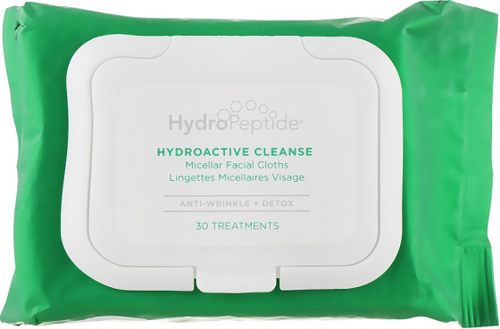 HydroPeptide HydroActive Cleanse Packet - Мицеллярные салфетки для лица