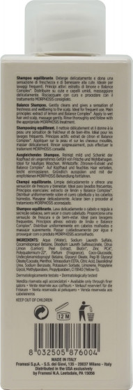 Framesi Morphosis Balance Shampoo - Шампунь для жирной кожи головы - 1