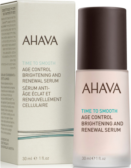 Ahava Time to Smooth Age Control Brightening and Renewal Serum - Ночная восстанавливающая сыворотка выравнивающая тон кожи