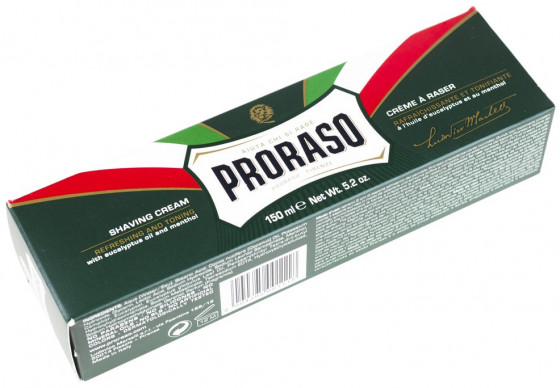 Proraso Green Line Refreshing Shaving Cream - Освежающий и тонизирующий крем для бритья - 1