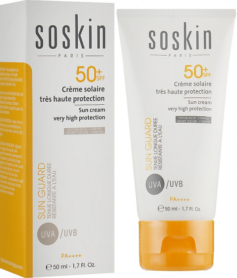 Soskin Sun Cream Very High Protection SPF50+ - Солнцезащитный крем-флюид для лица - 1