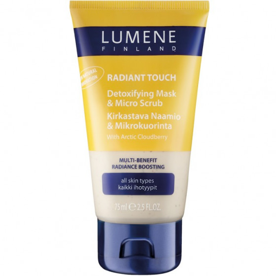 Lumene Radiant Touch 2in1 Detoxifying Mask & Micro Scrub - Маска/микро-скраб, выводящая токсины