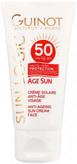 Guinot Age Sun Anti-Ageing Sun Cream Face SPF50 - Антивозрастной крем от солнца для лица