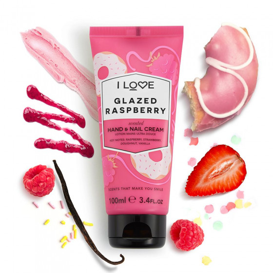 I Love Glazed Raspberry Hand and Nail Cream - Крем для рук "Глазированная малина" - 1