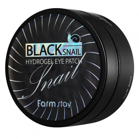 FarmStay Black Snail Hydrogel Eye Patch - Гидрогелевые патчи для глаз с муцином черной улитки - 1