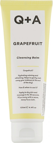 Q+A Grapefruit Cleansing Balm - Очищающий бальзам для лица с грейпфрутом