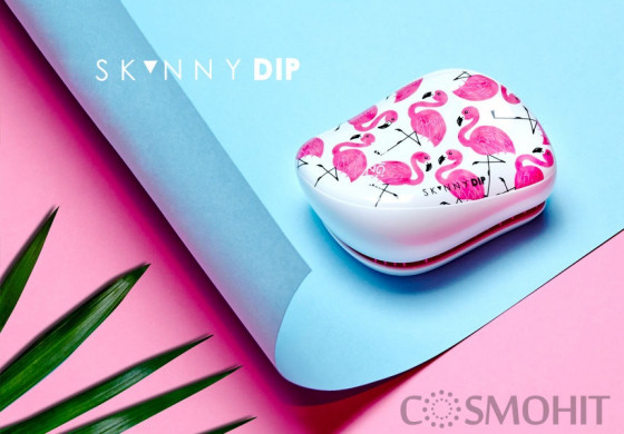 Tangle Teezer Compact Styler Flamingo Skinny Dip White - Щетка для волос - 1